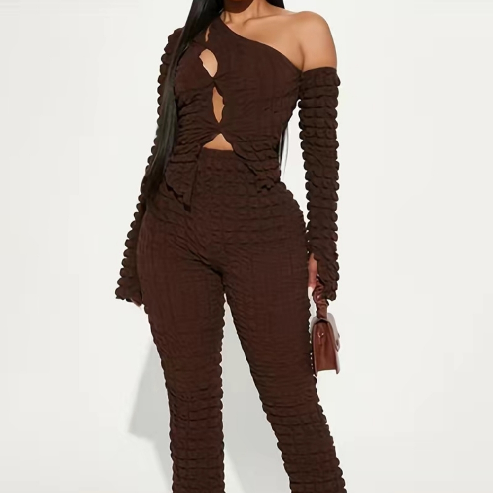 Textured Two-piece Set